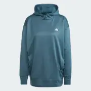 Adidas Hoodie Women's XS Arctic Night Aeroready Game And Go Fleece New