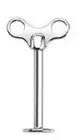Winding Key Labret Monroe Body Jewelry Piercing Lip Chin Tragus Ring 16g