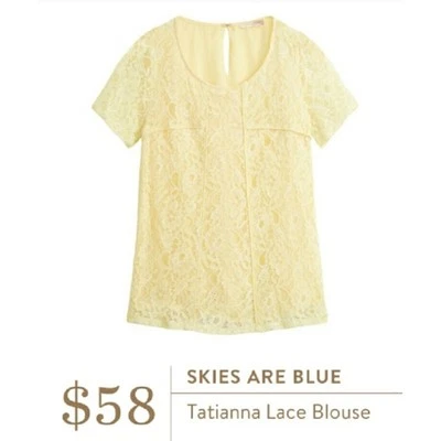 Stitch Fix Skies are blue Tatiana Blouse Size Small New with Tags