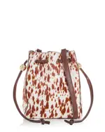 Madewell Mini Drawstring Calf Hair Crossbody Bag