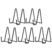 5 Pack Black Metal Display Stands Plate Stand Plate Holder Display Stands9350