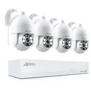 ANNKE 5MP Audio POE Security Camera System 8CH NVR Outdoor Color Night Vision