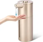 Automatic Soap Dispenser,Simplicity 15 Adjustable Touchless Hand Soap Dispenser,12.5OZ Dish Soap Dispenser Kitchen Bathroom,Auto Soap Dispenser Hands Free Gold