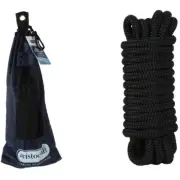 Aristocraft Black Docking 6M/12mm Line Rope Double Braided Yacht/Boat Accessory
