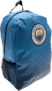 Manchester City FC Official Fade Football/Soccer Crest Backpack/Rucksack