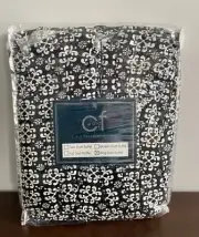 NEW C & F Enterprises Borrego Black (& White) Patterned King Dust Ruffle Bed Ski