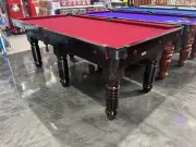 NEW Slate Pool Snooker Billiard Table Dark Walnut with Burgundy Felt