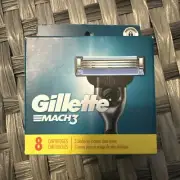 Gillette Mach3 Men's Razor Blade, 3-Blade Technology, Refills 8 Count