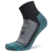 Balega Women/Men/Unisex Blister Resist Quarter Running Socks Grey Blue