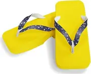 Hajime(一歩) [One Step] [Hajime] Geta Geta Clogs, Soft and Water Resistant, Made of Sponge, 10.6 inches (27 cm), YL/Cherry Blossom x Navy Blue, Cherry Blossom x Navy (Sakura x Navy/27), Sakura × Navy, 27.0 cm