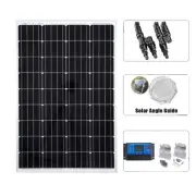 250W 12V Solar Panel Kit Generator Camping Power Battery Charger USB Regulator