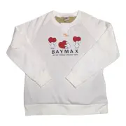 Disney Woman L Trainer L Women'S Baymax Matching Pair Look White Beautiful desig