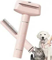 Dog Shedding Brush - Dog Combs for Grooming - Portable Ergonomic Pet Grooming Tool, Skin Friendly Detangling Massage Shedding Comb