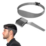 Fade Combs Hairdressing Combs & Cutout, Shaving Stencil, Cool DIY Hair Cutting Machine, Hair Cutting Instruction, Curved Silicone Hair Cutting Tape...