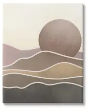 Boho Desert Sun Dunes Modern Canvas Wall Art by Lil' Rue