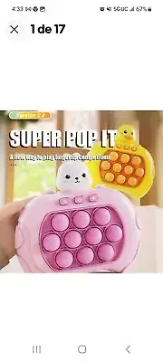 Early Education Game Console Pop it Fidget Toy Fast Push Game Decompression Toy