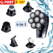 8D Electric Shaver Razor For Men's Trimmer Bald Head Waterproof LED For Shaving