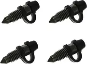 Gatuida Sets Motorcycle Brake Bleeder Screw Cap Caliper Bleed Screw Steel Plastic Leak Prevention Easy Install