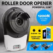 Automatic Roller Door Opener 1200N Motor Garage 22m² Rolling Remote Control OZ