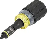 Klein Tools 32561HDRT KNECT 7-in-1 Ratcheting Screwdriver, Impact Rated, Stubby with Phillips, Slotted Bits, 3 Nut Drivers, Adapter, 7-Piece