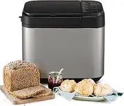 Panasonic SD-YR2550SXC Fully Automatic Breadmaker, Horizontal Design and Yeast Dispenser, 31 Automatic Programmes, Dual Temperature Sensors, 13 Hours Digital Timer, Silver