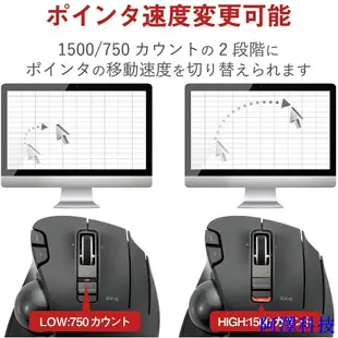阿澤科技日本 ELECOM M-XT4DR M-XT3DR 軌跡球 六鍵式 舒緩減壓 左手滑鼠 MXT4DR M-XT4DRBK