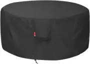 Sheechung Fire Pit Cover - Waterproof 600D Heavy Duty round Patio Fire Bowl Cove