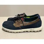 SKECHERS ON-THE-GO 系列 皮革 帆布 帆船鞋 (二手）