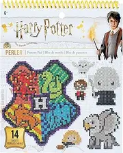 Perler Beads Harry Potter Pattern Instruction Pad, 53 Patterns, Multicolor