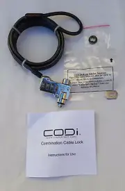 NEW Codi 4-digit Combination Titanium Cable Lock for Laptop Desktop PC and Mac