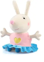 Pig Family And Friends Small Plush Stuffed Animals Kids Toys (30cm Rebecca Rabbit)