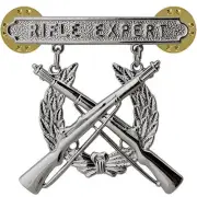 Vanguard USMC Marines Rifle Shooting Badge Expert, Sharpshooter, Marksman