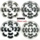 Trimmed Dramatic Long Eye Lash Extension False Eyelashes 25mm Lash 8D Mink Hair