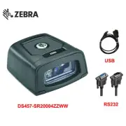 Zebra DS457-SR20004ZZWW 2D Wired USB/RS232 Fixed Mount Barcode Scanner w/ Cable