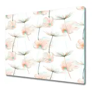 Glass Worktop Saver Kitchen Dandelion seed Watercolour dandelion art 60x52