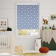 Tuiss Blinds Online Australia | Express Patterns Blockout Roller Blind - Any Size 60-210cm W x 150-210cm H, 7 Colour Choices (Cosmic Blue, 240cm x 210cm)