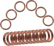 Exhaust Gasket Kit 20pcs Flange Gaskets Washers Universal Fitment for Diy Installation