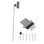 Ground Golf Selfie Stick to Record Swing, Magnetic Spike Stake Mount for Phone