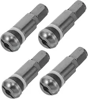 Mikinona Replacement Car Tire Valve Stem Caps 4pcs Aluminum Alloy Leakproof for Auto Bike