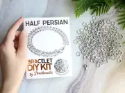 DIY Chain Bracelet Kit | Craft a Chunky Half Persian Chainmail Bracelet