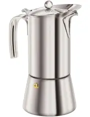 [Euroline] Espresso Maker 6 Cup Stainless Steel