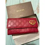 GUCCI LOVELY HEART GG LONG WALLET LEATHER 251861 478442