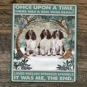 Mouse Pad Once Upon a Time There was Girl who Loved Springer Spaniels Dogs #1
