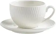[Maxwell & Williams] White Basics Diamonds Demi Cup & Saucer 90ML