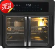 Digital 25L Air Fryer Convection Oven French Door 360° Rotation Overheat Protect