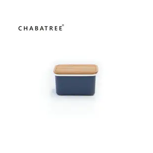 泰國Chabatree 370ml琺瑯密封儲物盒/保鮮盒(海軍藍)-S ＊琺瑯盒身可當料理烤盤＊