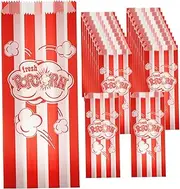 COLLBATH Popcorn Accessory Oil-proof Popcorn Packaging Bag Party Snack Bags 100pcs