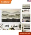 Art Deco Macrame Wall Art - Handcrafted Tie-Dye Hanging 57x35" for Indoor Charm