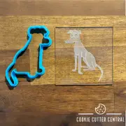Simpsons - Santa's Little Helper Cookie Cutter and Acrylic Debosser