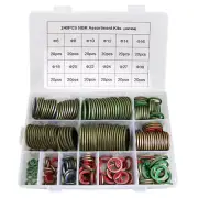 240Pcs 12 Sizes NBR Metal Bonded Sealing Washer Assortment Kit
